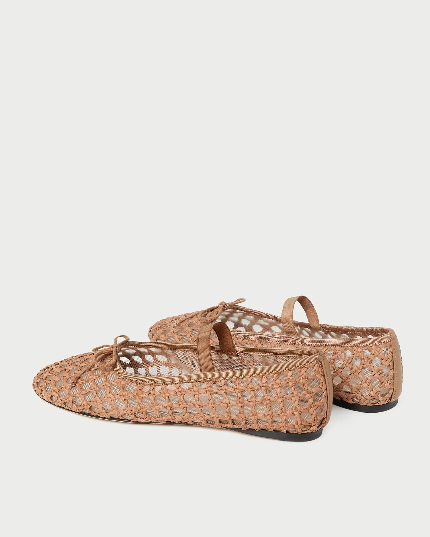Leonie Brown Crochet Ballet Flat -LOEFFLER RANDALL