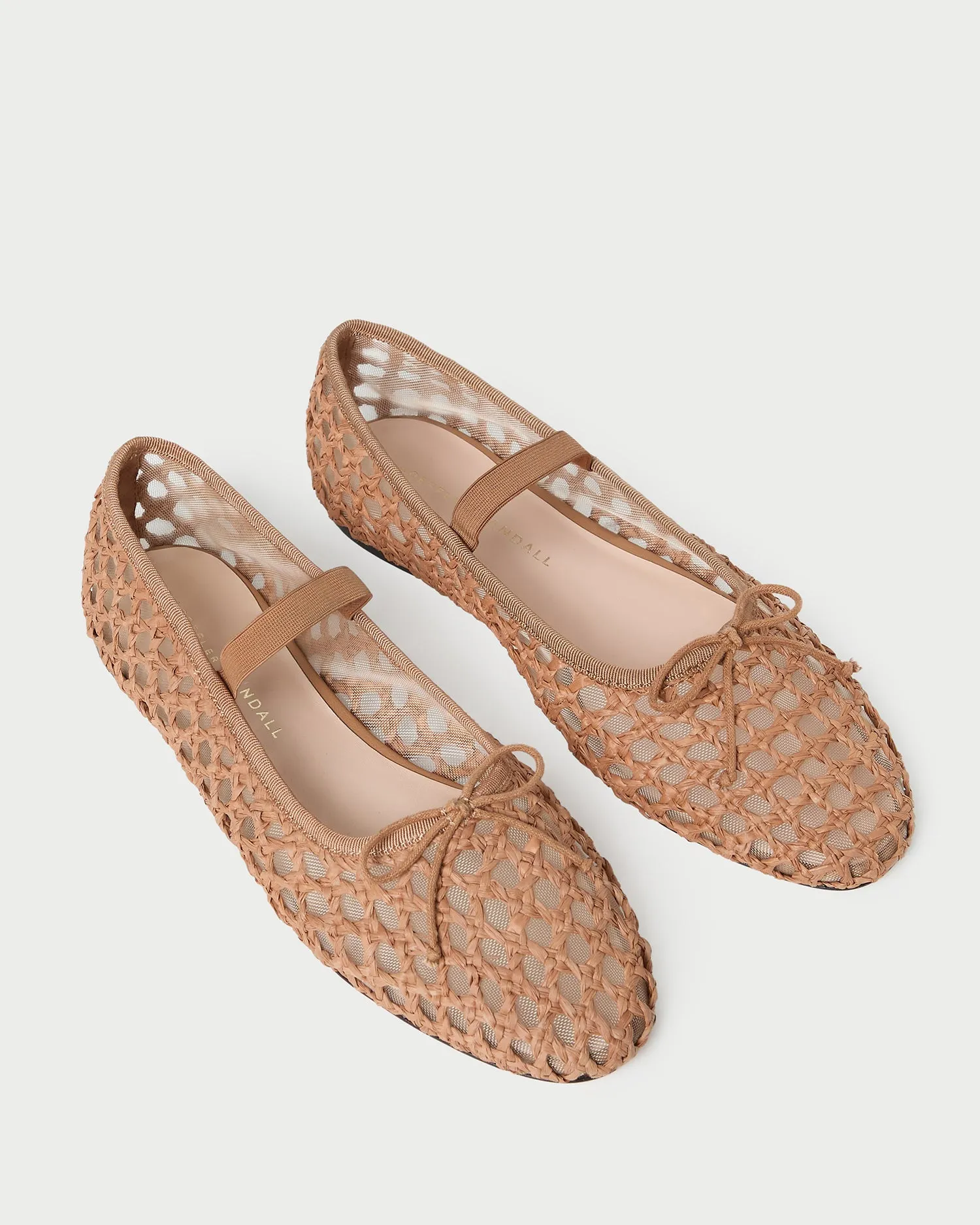 Leonie Brown Crochet Ballet Flat -LOEFFLER RANDALL
