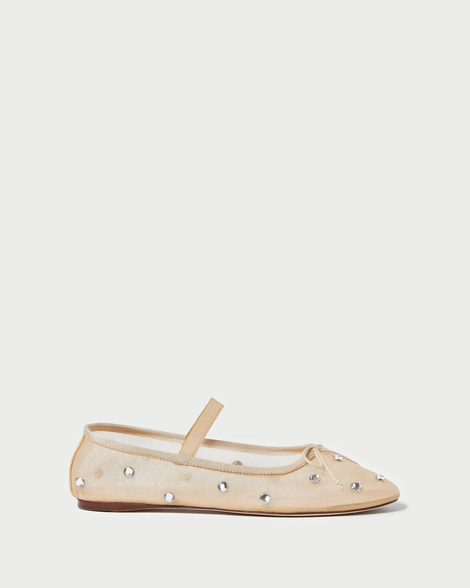 Leonie Caramel/Crystal Ballet Flat -LOEFFLER RANDALL