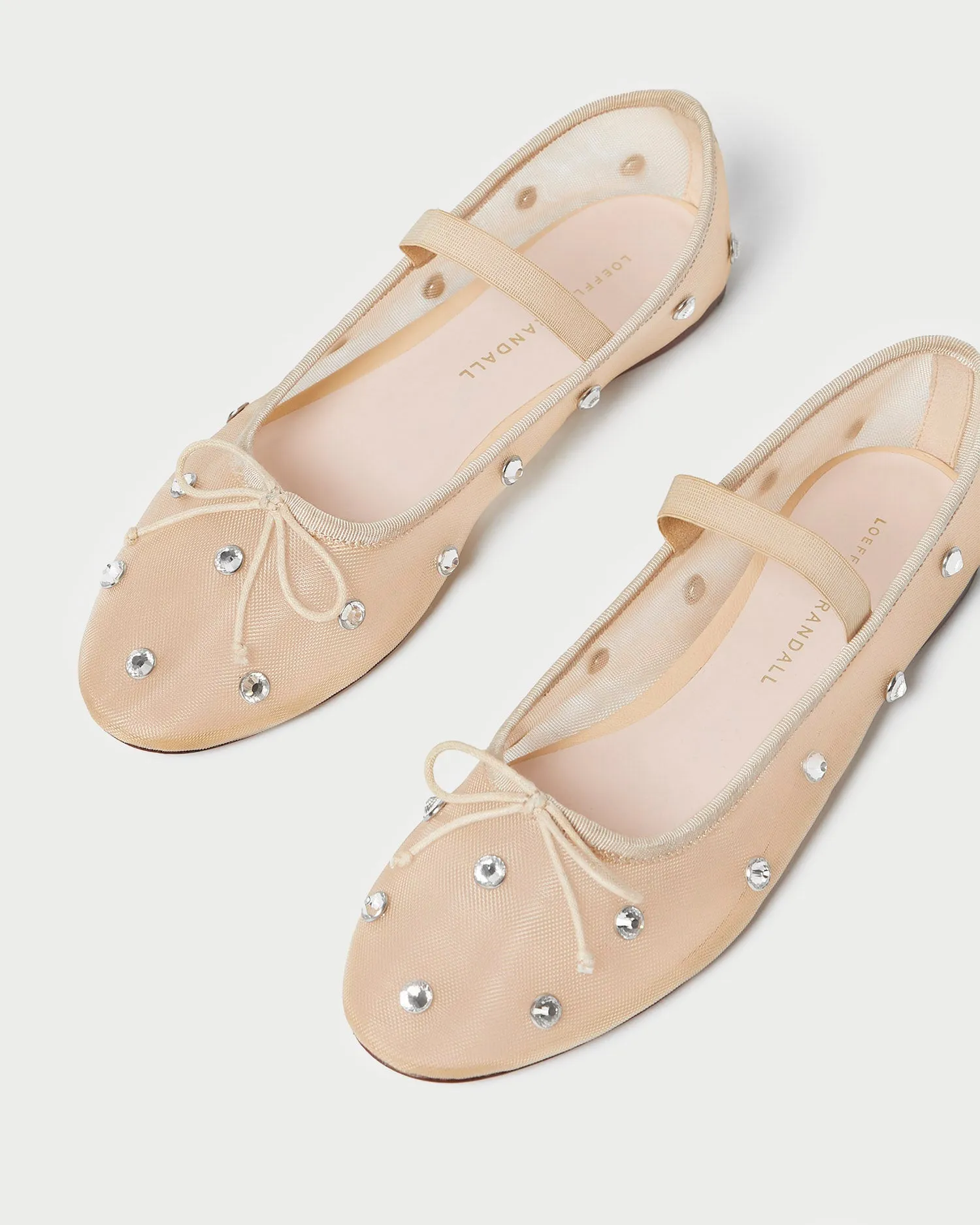 Leonie Caramel/Crystal Ballet Flat -LOEFFLER RANDALL