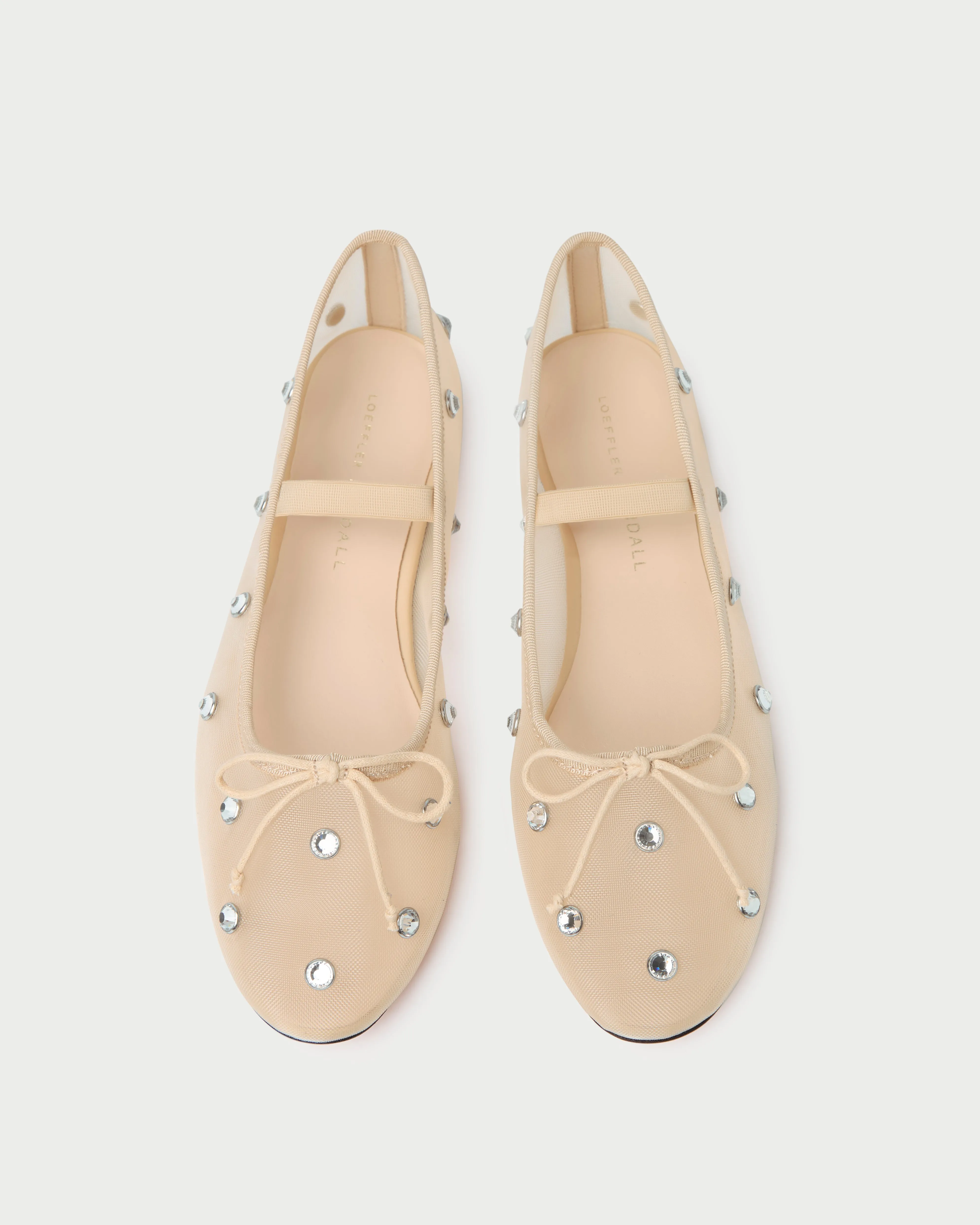 Leonie Caramel/Crystal Ballet Flat -LOEFFLER RANDALL