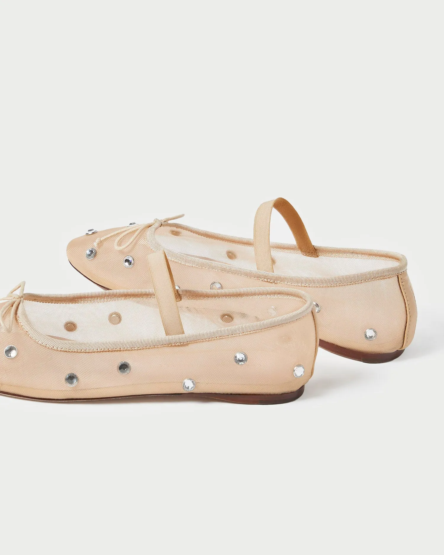 Leonie Caramel/Crystal Ballet Flat -LOEFFLER RANDALL