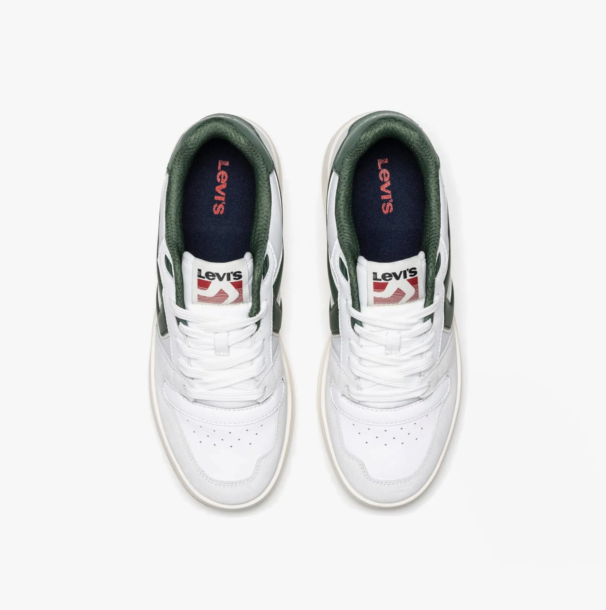 Levi's GLIDE L Mens Trainers White/Green