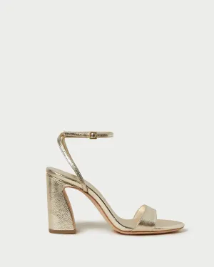 Malia Champagne Curved-Heel Sandal -LOEFFLER RANDALL