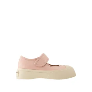 Mary Jane Sneakers - Leather - Pink