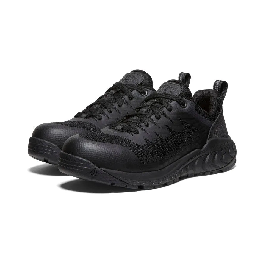 Men's Arvada ESD Work Sneaker (Carbon Toe)  |  Black/Black KEEN