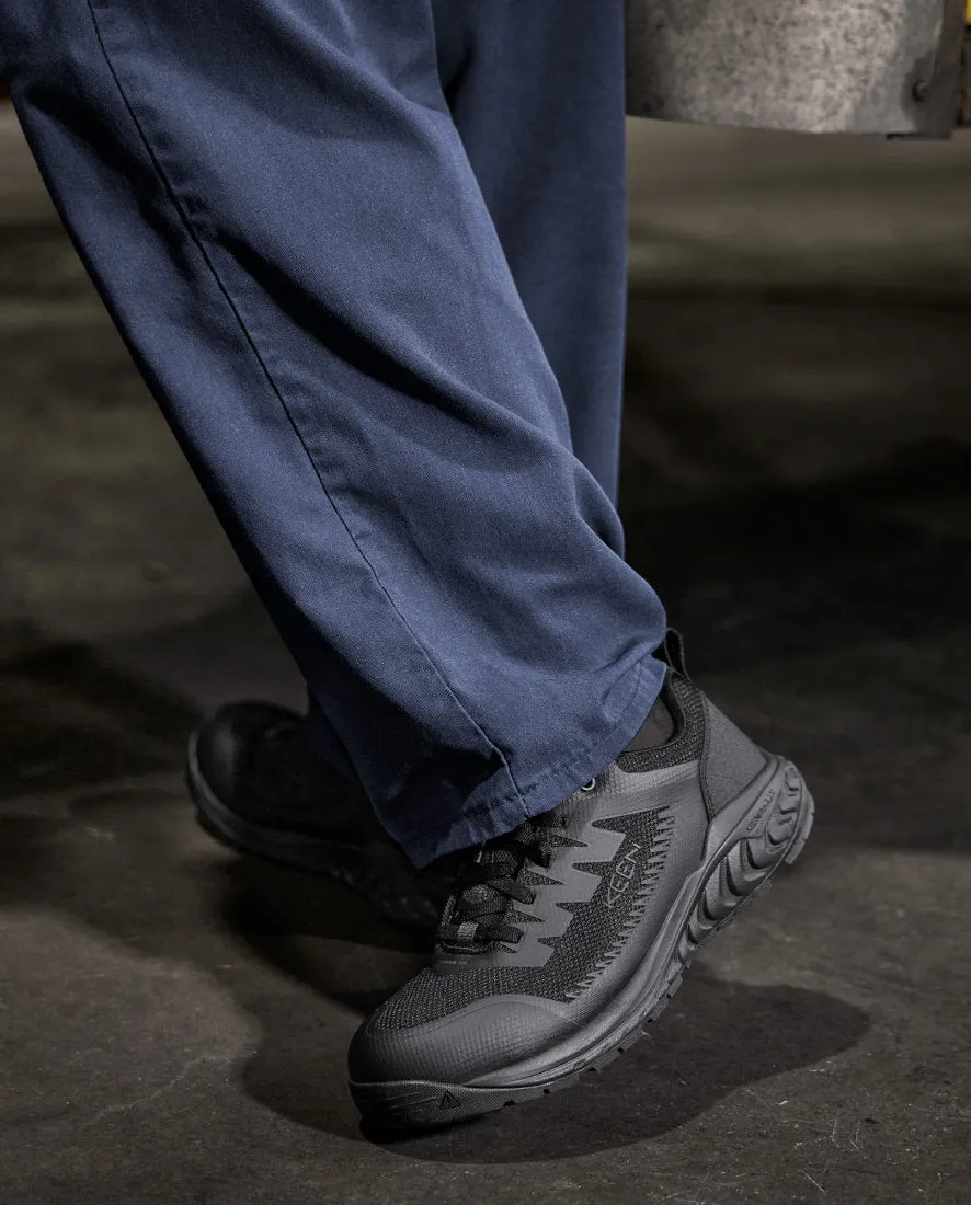 Men's Arvada ESD Work Sneaker (Carbon Toe)  |  Black/Black KEEN