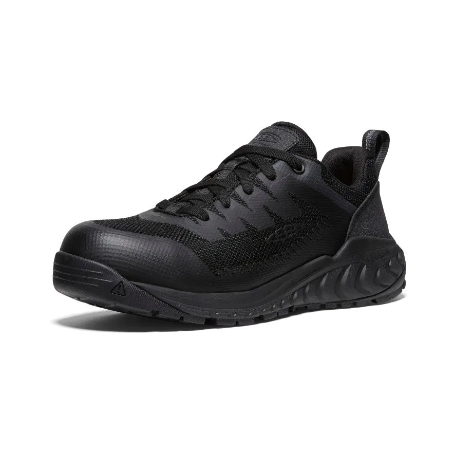 Men's Arvada ESD Work Sneaker (Carbon Toe)  |  Black/Black KEEN