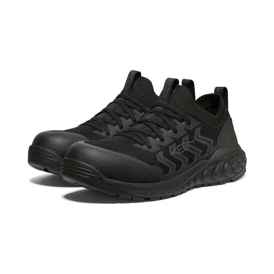 Men's Arvada Shift Work Sneaker (Carbon Toe)  |  Black/Black KEEN