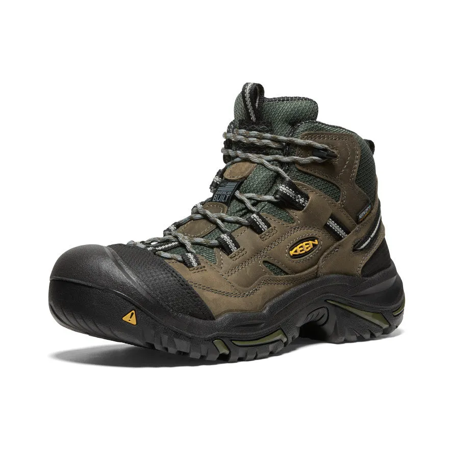 Men's Braddock Waterproof Mid (Steel Toe)  |  Gargoyle/Forest  Night KEEN