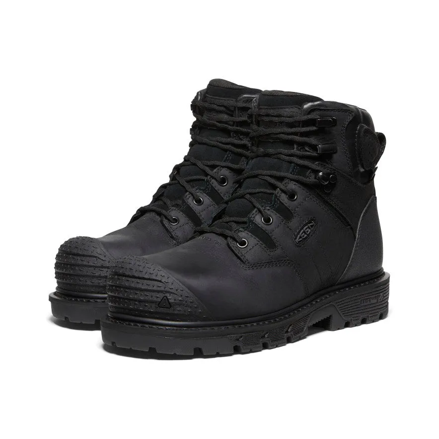 Men's Camden 6" Waterproof Boot (Carbon Toe)  |  Black/Black KEEN