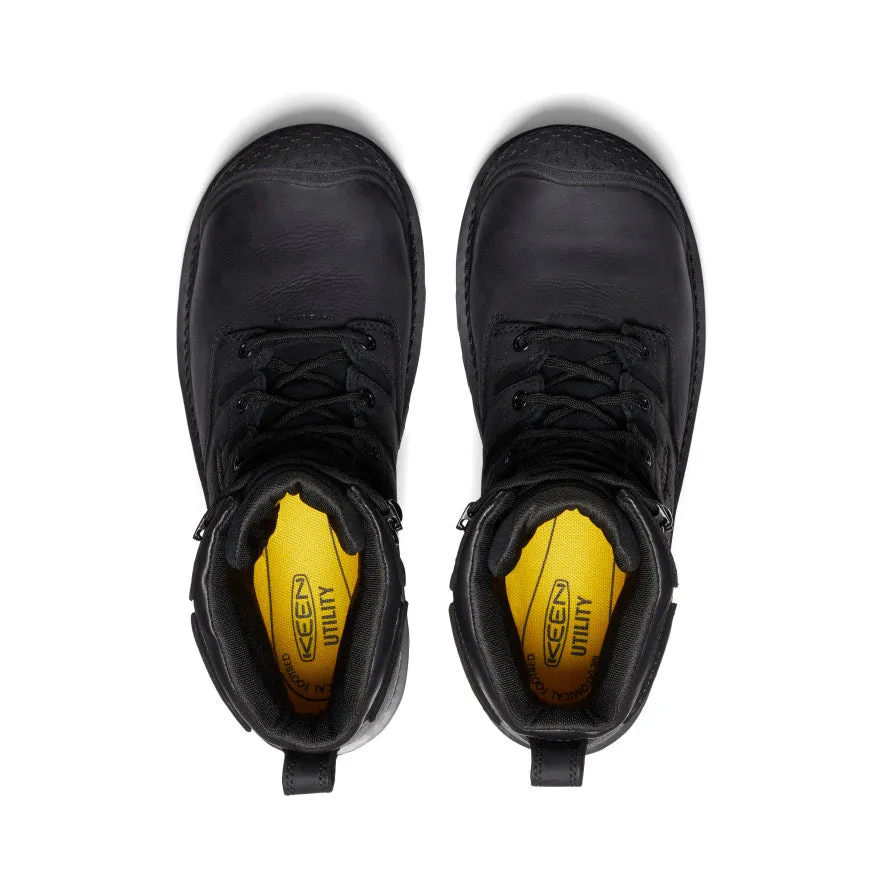 Men's Camden 6" Waterproof Boot (Carbon Toe)  |  Black/Black KEEN