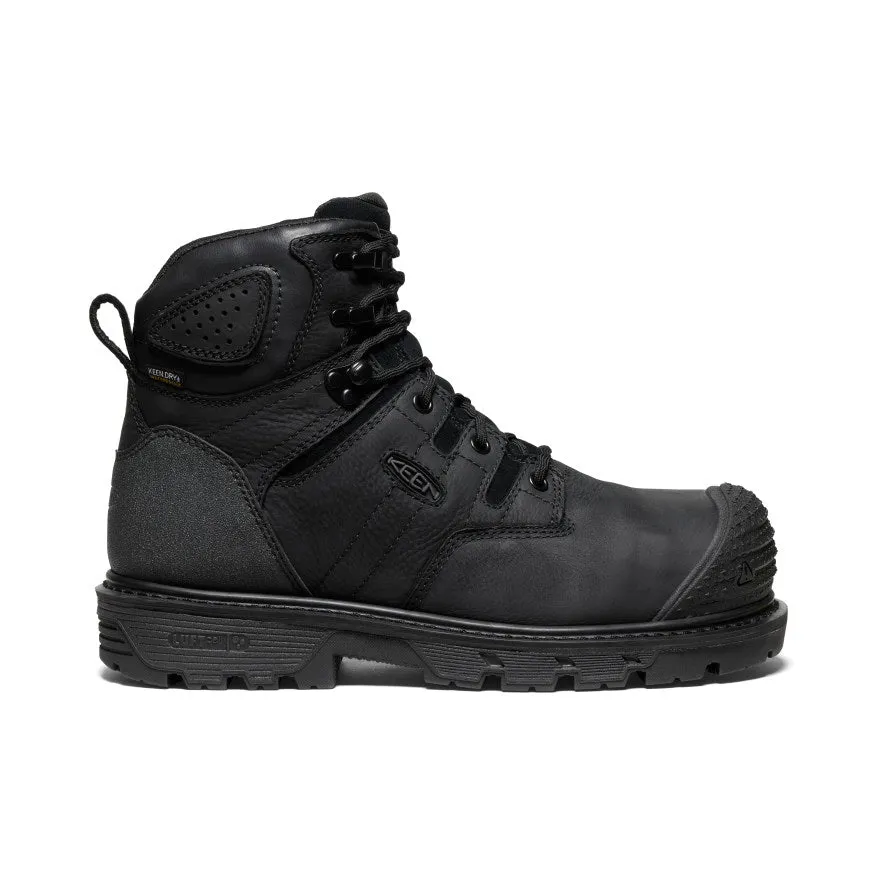 Men's Camden 6" Waterproof Boot (Carbon Toe)  |  Black/Black KEEN