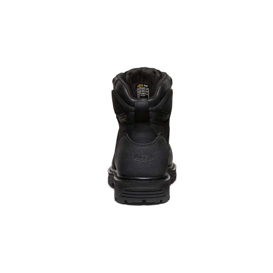 Men's Camden 6" Waterproof Boot (Carbon Toe)  |  Black/Black KEEN