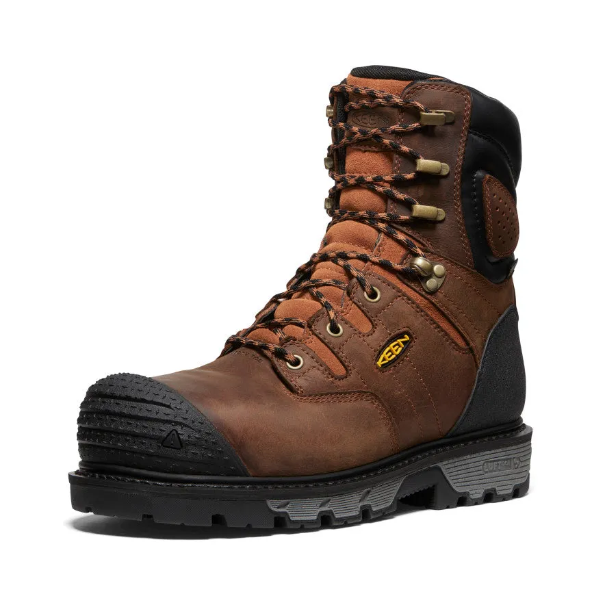 Men's Camden 8" Insulated Waterproof Boot (Carbon Toe)  |  Leather Brown/Black KEEN