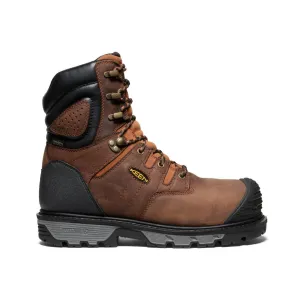 Men's Camden 8" Insulated Waterproof Boot (Carbon Toe)  |  Leather Brown/Black KEEN