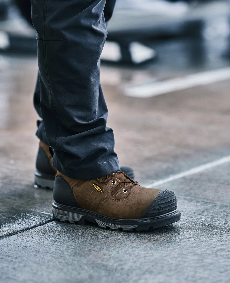 Men's Camden 8" Insulated Waterproof Boot (Carbon Toe)  |  Leather Brown/Black KEEN