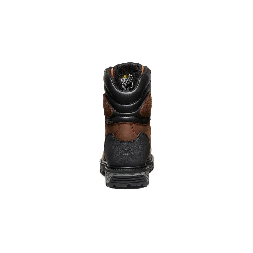 Men's Camden 8" Insulated Waterproof Boot (Carbon Toe)  |  Leather Brown/Black KEEN