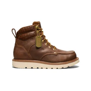 Men's Cincinnati 6" Boot (Soft Toe) x Noon Goons   |  Leather Brown/Off White KEEN