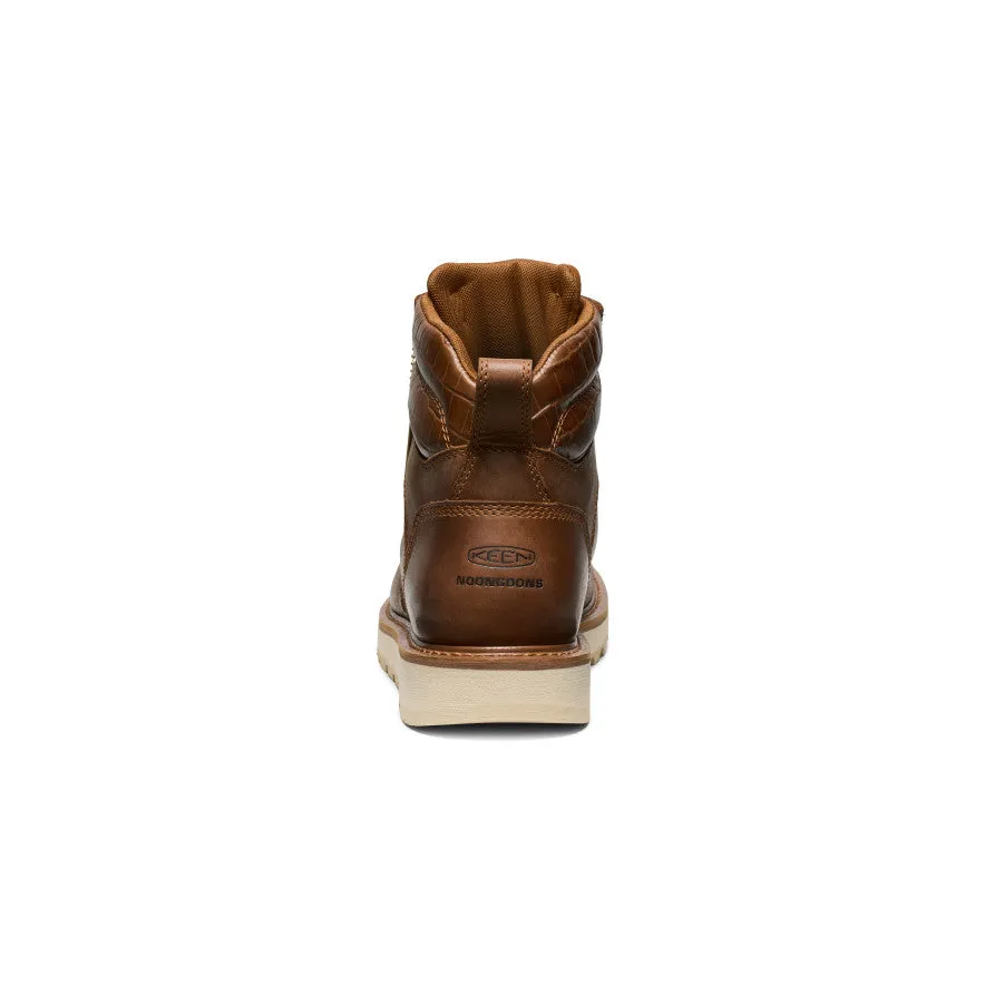 Men's Cincinnati 6" Boot (Soft Toe) x Noon Goons   |  Leather Brown/Off White KEEN