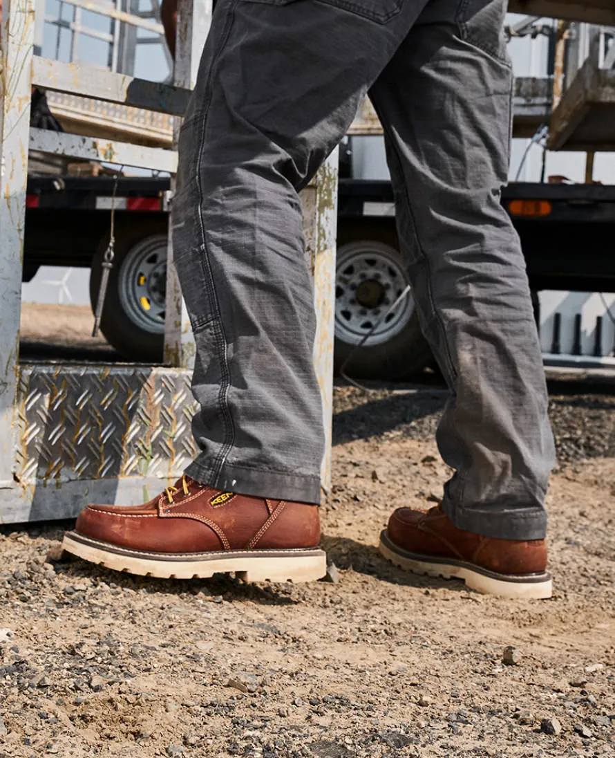 Men's Cincinnati 6" Waterproof 90 Heel Boot (Carbon Toe)  |  Belgian/Sandshell KEEN