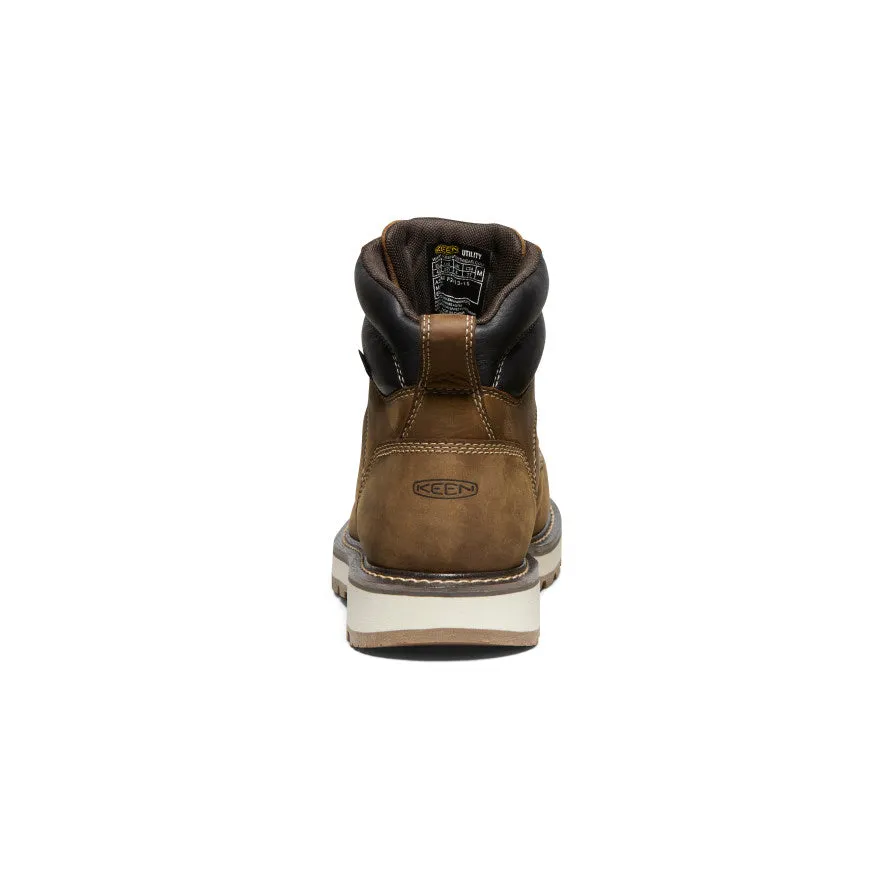 Men's Cincinnati 6" Waterproof 90 Heel Boot (Carbon Toe)  |  Belgian/Sandshell KEEN