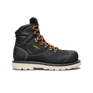 Men's Cincinnati  6" Waterproof 90 Heel Boot (Carbon Toe)  |  Black/Sandshell KEEN