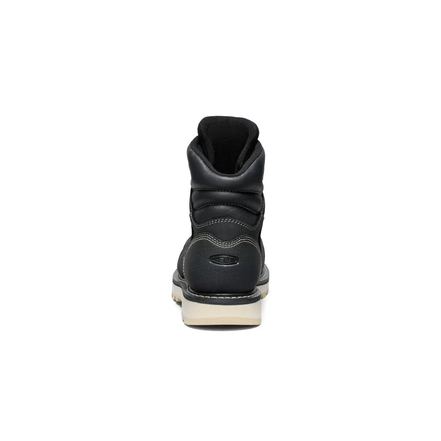 Men's Cincinnati  6" Waterproof 90 Heel Boot (Carbon Toe)  |  Black/Sandshell KEEN