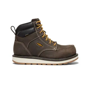 Men's Cincinnati 6" Waterproof Boot (Carbon Toe)  |  Dark Chocolate/Sandshell KEEN