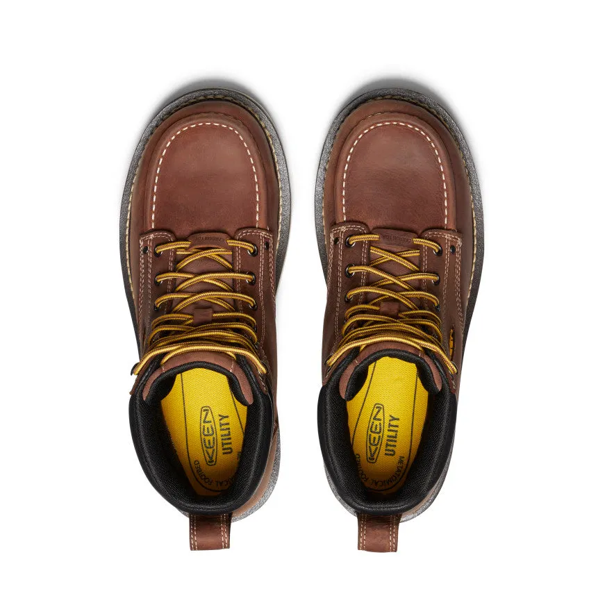 Men's Cincinnati 6" Waterproof Boot (Carbon Toe)  |  Tuscan Red/Sandshell KEEN