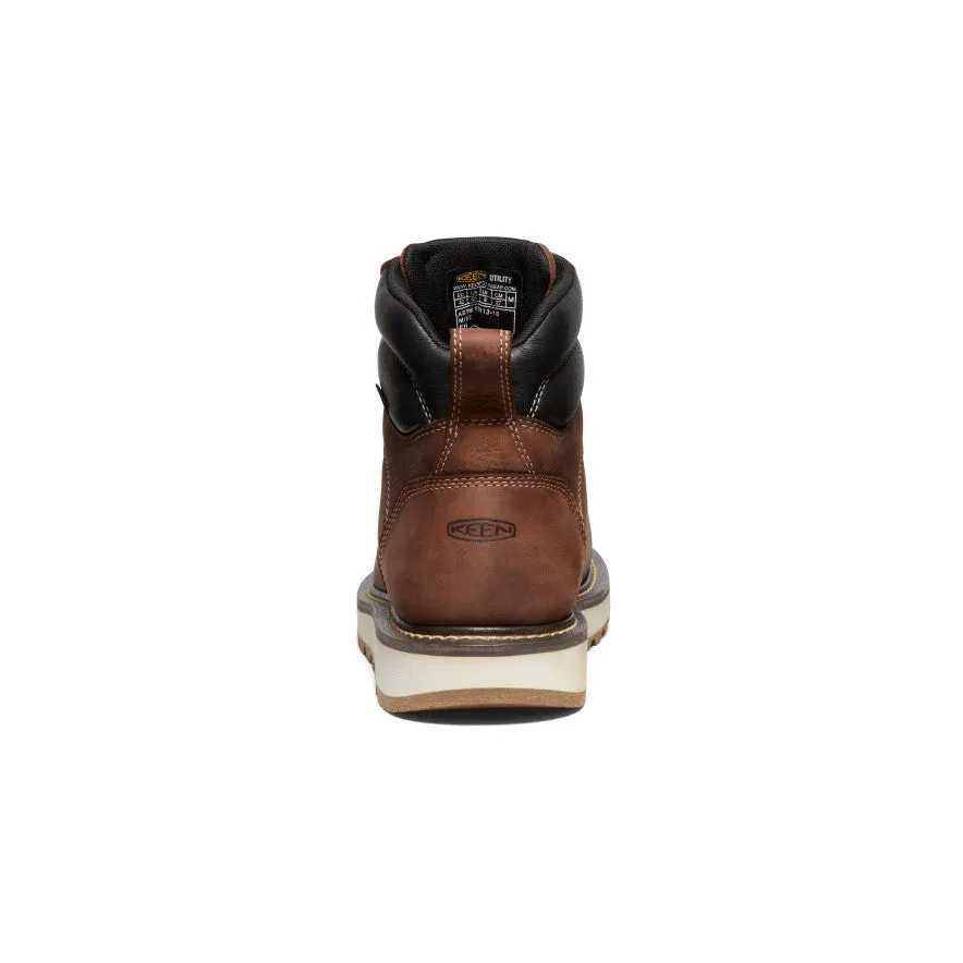 Men's Cincinnati 6" Waterproof Boot (Carbon Toe)  |  Tuscan Red/Sandshell KEEN