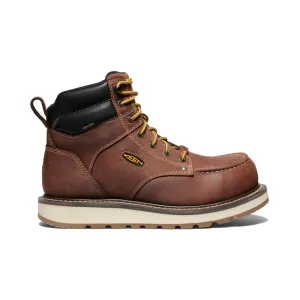 Men's Cincinnati 6" Waterproof Boot (Carbon Toe)  |  Tuscan Red/Sandshell KEEN