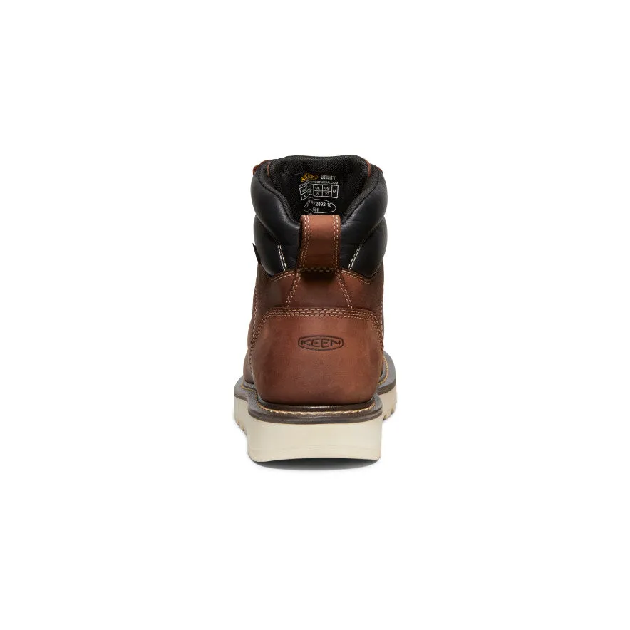 Men's Cincinnati 6" Waterproof Boot (Soft Toe)  |  Tuscan Red/Sandshell KEEN