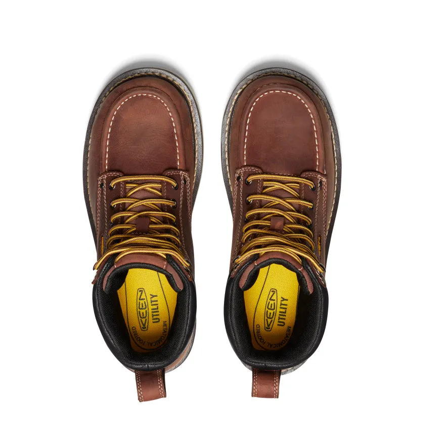 Men's Cincinnati 6" Waterproof Boot (Soft Toe)  |  Tuscan Red/Sandshell KEEN