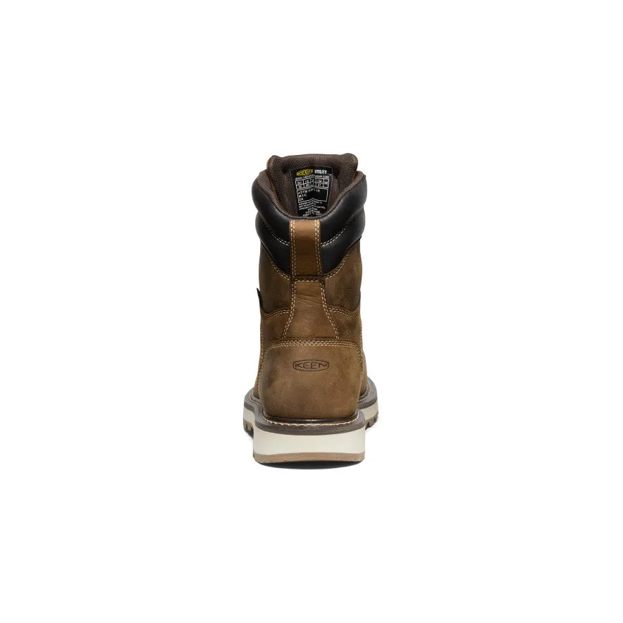 Men's Cincinnati 8" Waterproof 90 Heel Boot (Carbon Toe)  |  Belgian/Sandshell KEEN
