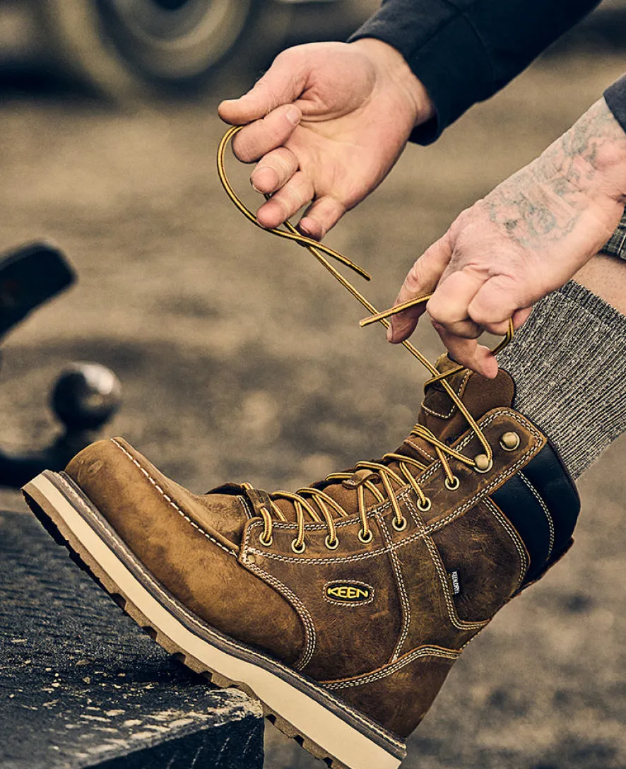 Men's Cincinnati 8" Waterproof Boot (Carbon Toe)  |  Belgian/Sandshell KEEN
