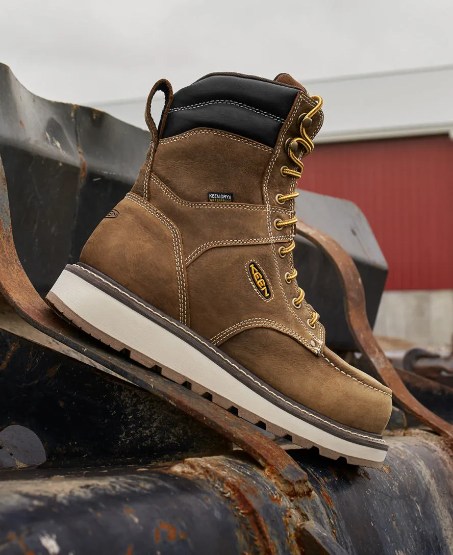 Men's Cincinnati 8" Waterproof Boot (Carbon Toe)  |  Belgian/Sandshell KEEN