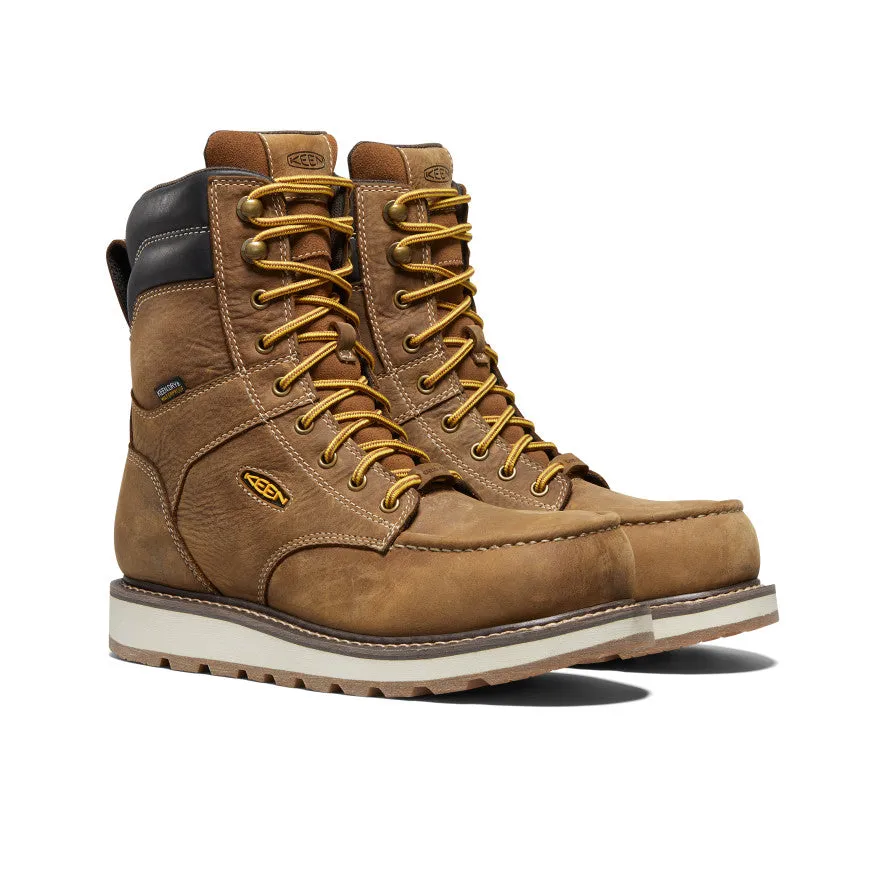 Men's Cincinnati 8" Waterproof Boot (Carbon Toe)  |  Belgian/Sandshell KEEN