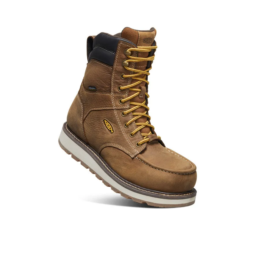 Men's Cincinnati 8" Waterproof Boot (Carbon Toe)  |  Belgian/Sandshell KEEN