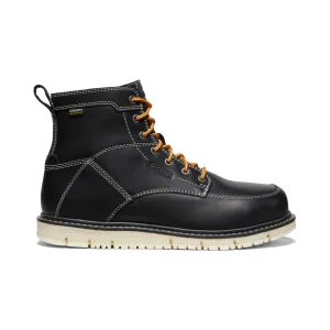 Men's CSA San Jose 6" Waterproof Boot (Aluminum Toe)  |  Black/Off White KEEN