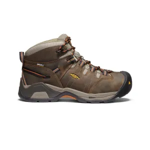 Men's Detroit XT Waterproof Boot (Soft Toe)  |  Black Olive/Leather Brown KEEN
