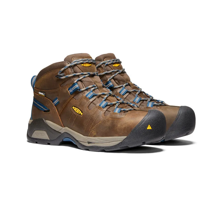Men's Detroit XT Waterproof Boot (Steel Toe)  |  Cascade Brown/Orion Blue KEEN
