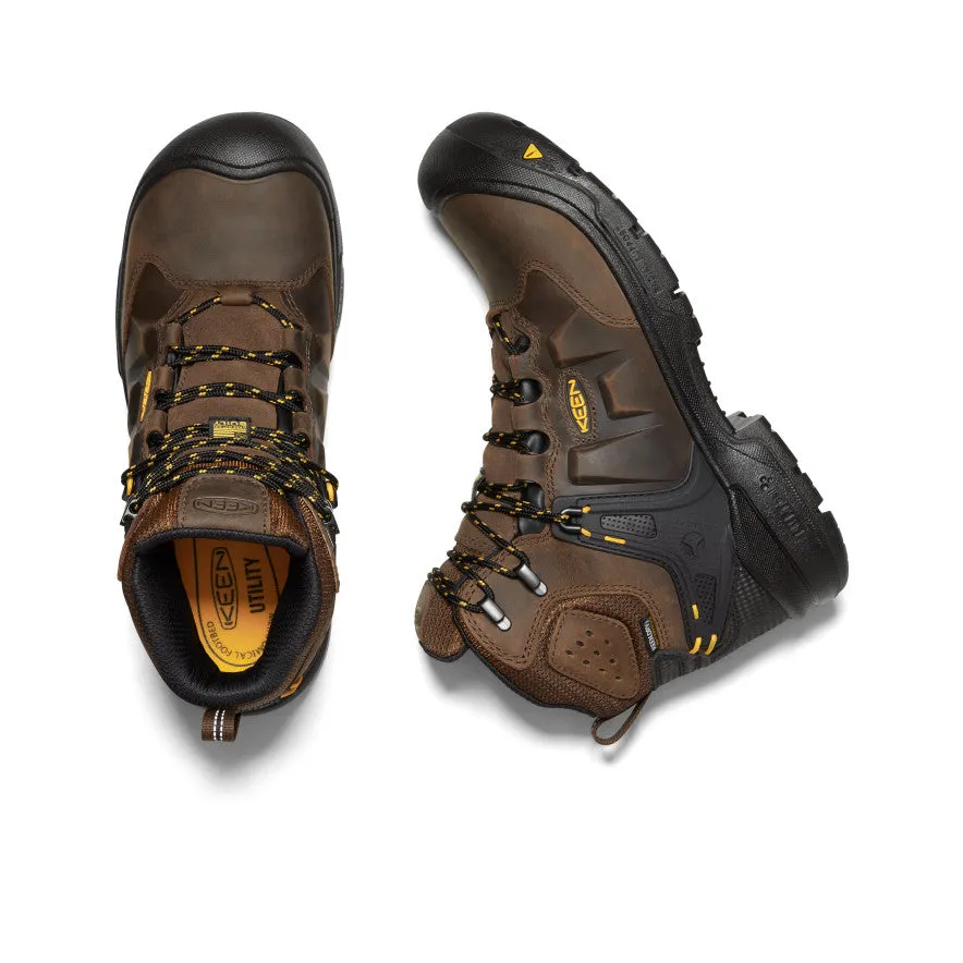 Men's Dover 6" Waterproof (Carbon Toe)  |  Dark Earth/Black KEEN