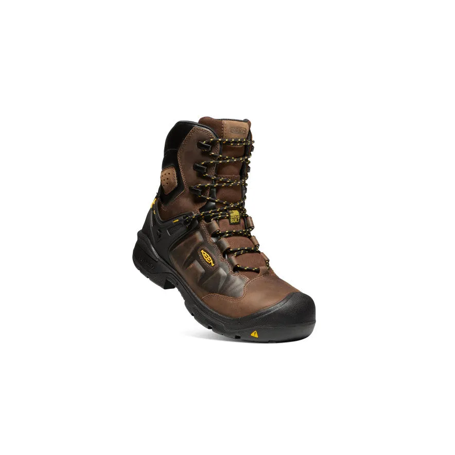 Men's Dover 8" Insulated Waterproof Boot (Carbon Toe)  |  Dark Earth/Black KEEN