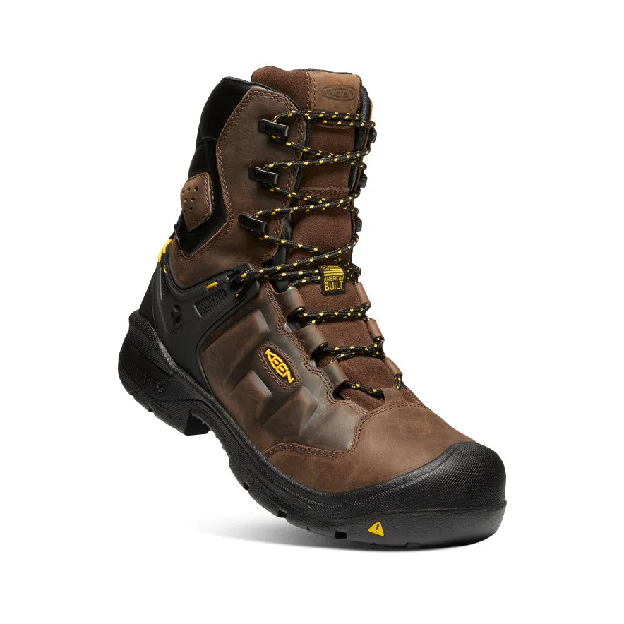 Men's Dover 8" Waterproof Boot (Carbon Toe)  |  Dark Earth/Black KEEN