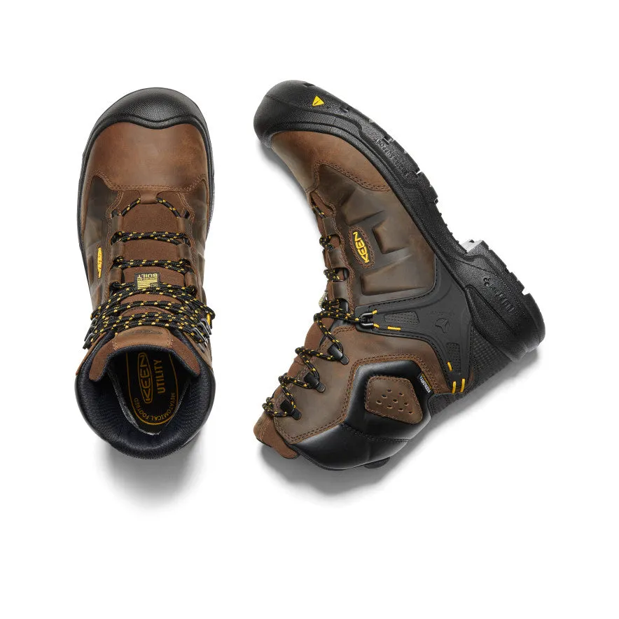 Men's Dover 8" Waterproof Boot (Carbon Toe)  |  Dark Earth/Black KEEN