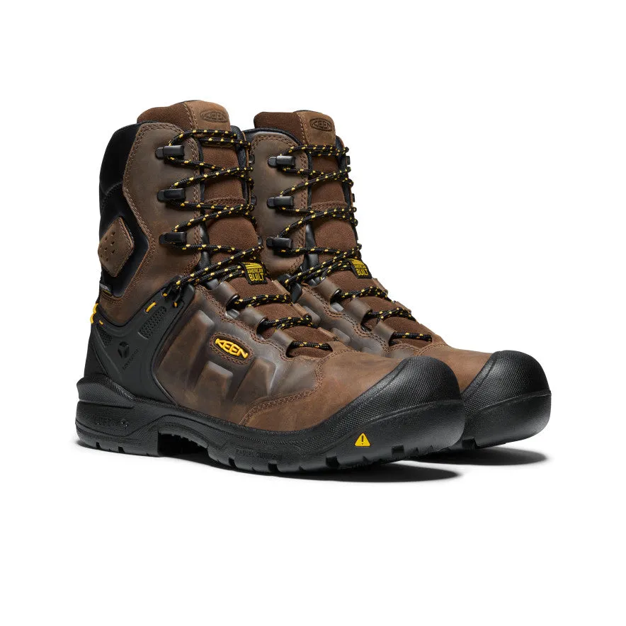 Men's Dover 8" Waterproof Boot (Carbon Toe)  |  Dark Earth/Black KEEN