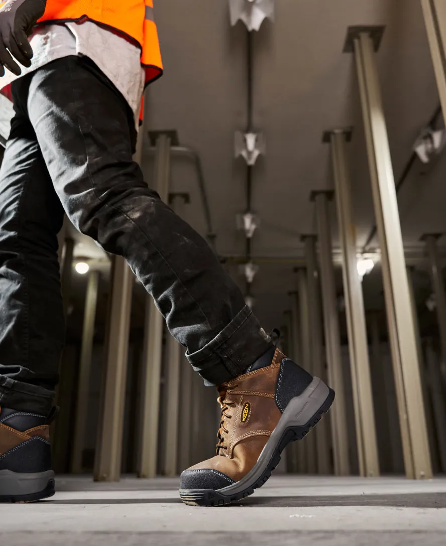 Men's Evanston 6" ESD Boot (Carbon Toe)  |  Bison/Black KEEN