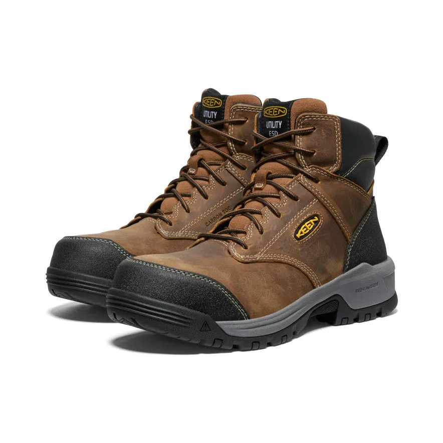 Men's Evanston 6" ESD Boot (Carbon Toe)  |  Bison/Black KEEN