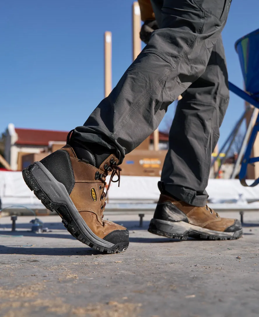 Men's Evanston 6" Waterproof Boot INT MET (Carbon Toe)  |  Bison/Black KEEN